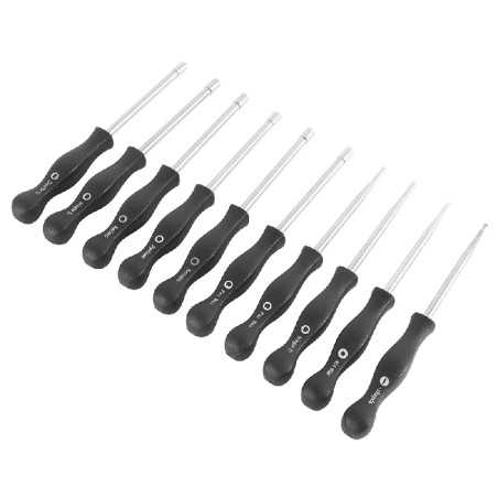 Kit 10 carburettor adjustment screwdrivers + carburettor jet cleaning tools WITCHES | NewgardenParts.com