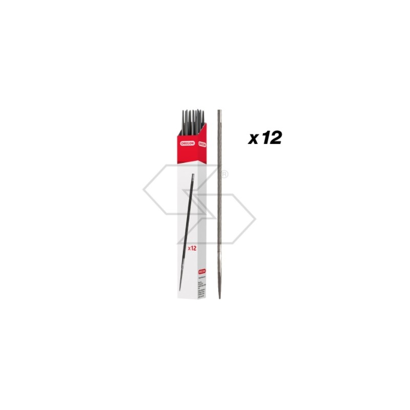 Kit of 12 OREGON round files diameter 4.5 mm length 20 cm chain sharpening