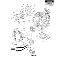 Kit 2 Riemen Traktor Modelle TURBOV50 ORIGINAL GIANNI FERRARI 00.17.0097