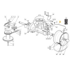 Entriegelungsstange der Zugmaschine 1228H ORIGINAL STIGA 127034069/0