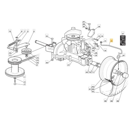 Asta sblocco gruppo trattorinomodelli 1228H ORIGINALE STIGA 127034069/0 | NewgardenParts.com