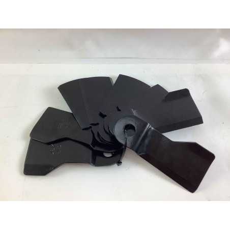 Satz 8 Messer GIANNI FERRARI für Rasentraktor TURBO 1 - 2 - 4 | NewgardenParts.com