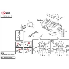 Kit 8 lame piatto trattorino GIANNI FERRARI PG112 PLAYGREEN 0051 0061 0090 0090 | NewgardenParts.com