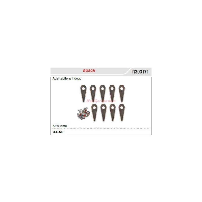 Kit 9 lames BOSCH robot indego R303171