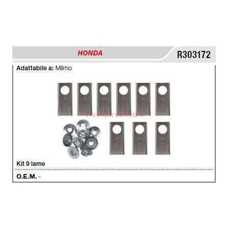 Kit 9 lames pour robot HONDA miimo R303172 | NewgardenParts.com