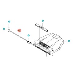 TIGE DE PORTE ARRIÈRE 502245902 ORIGINAL HUSQVARNA