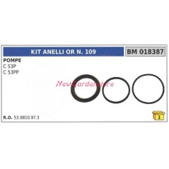 Kit anelli or N.109 UNIVERSALE pompa Bertolini C 53P 53PP 018387 | NewgardenParts.com