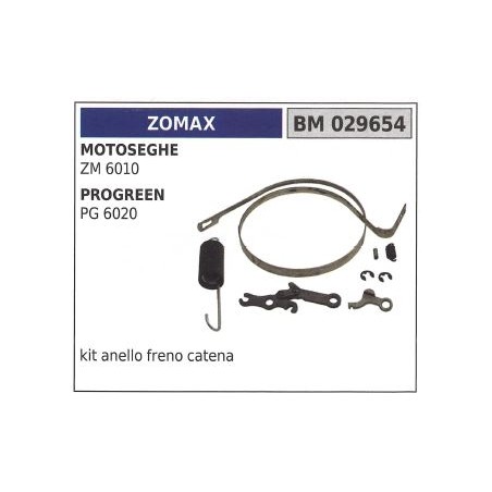 Kit anello freno catena ZOMAX per motosega ZM 6010 029654 | NewgardenParts.com