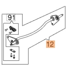 Kit assale anteriore ORIGINALE OLEOMAC rasaerba G 48 TBX ALLROAD - G 48 TH | NewgardenParts.com