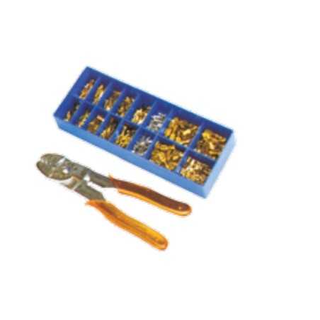 Sortimentssatz 380 St. Kabelschuhe mit Rippen und Crimpzange | NewgardenParts.com