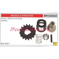 Kit avviamento elettrico con spina elastica e pignone BRIGGS&STRATTON 010410 | NewgardenParts.com