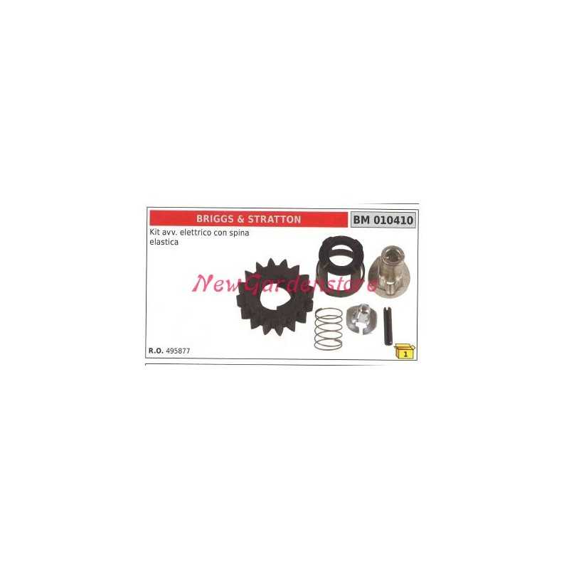 BRIGGS&STRATTON Elektrostartersatz mit elastischem Stecker und Ritzel 010410