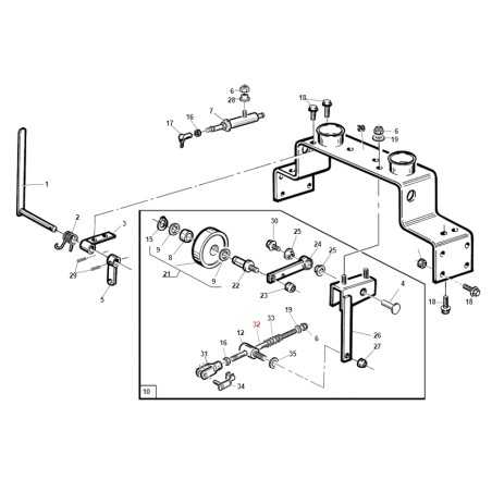 Belt tensioner rod for tractor models PG SR ORIGINAL GIANNI FERRARI 95200200002 | NewgardenParts.com