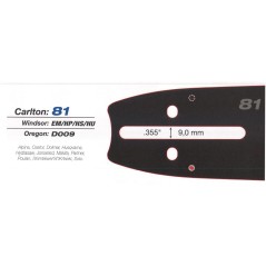 Kit barra SEMI-PRO TIP catena SEMI-CHISEL CARLTON 18" 3/8" 68 maglie 720002 | NewgardenParts.com