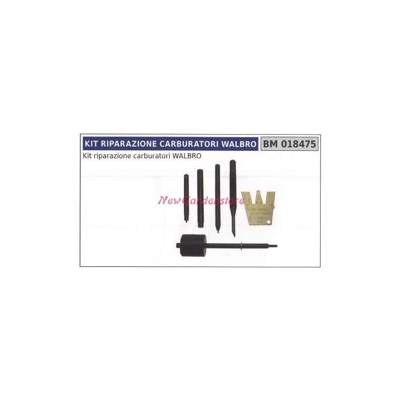 Kit cacciaviti per riparazione carburatori WALBRO 018475