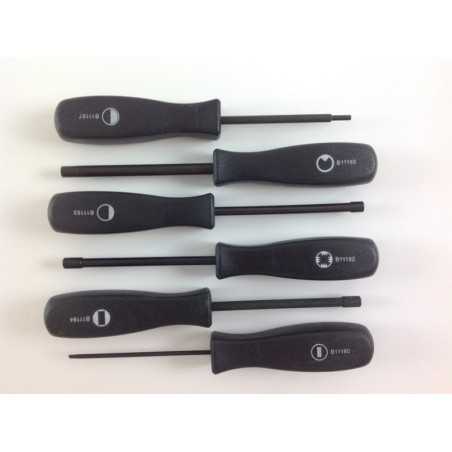 KIT Carburettor adjustment screwdrivers 6-piece set 2-stroke chainsaw | NewgardenParts.com
