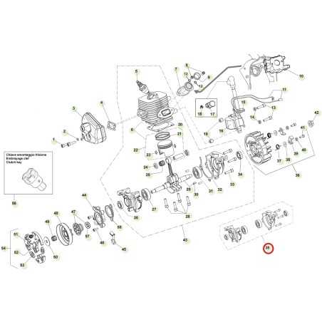 Kit carter moteur ORIGINAL ACTIVE pour tronçonneuse 39.39 036030 | NewgardenParts.com