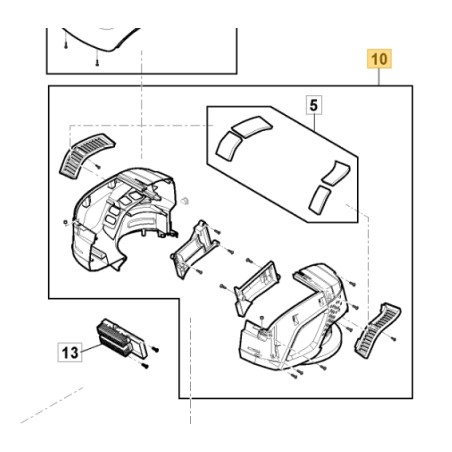 Kit carter motore ORIGINALE STIGA rasaerba tagliaerba a batteria 118810821/0 | NewgardenParts.com