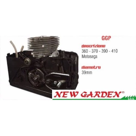 Kit cilindro e pistone motosega 360-370-390-410 d:39mm 8227007/2 GGP 395037 | NewgardenParts.com