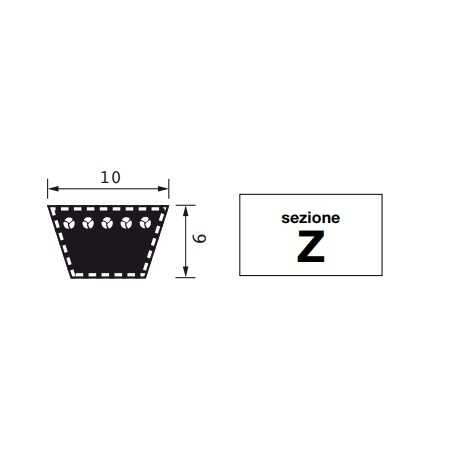 Correa trapezoidal Z41 desarrollo primitivo 1063mm tractor agrícola | NewgardenParts.com