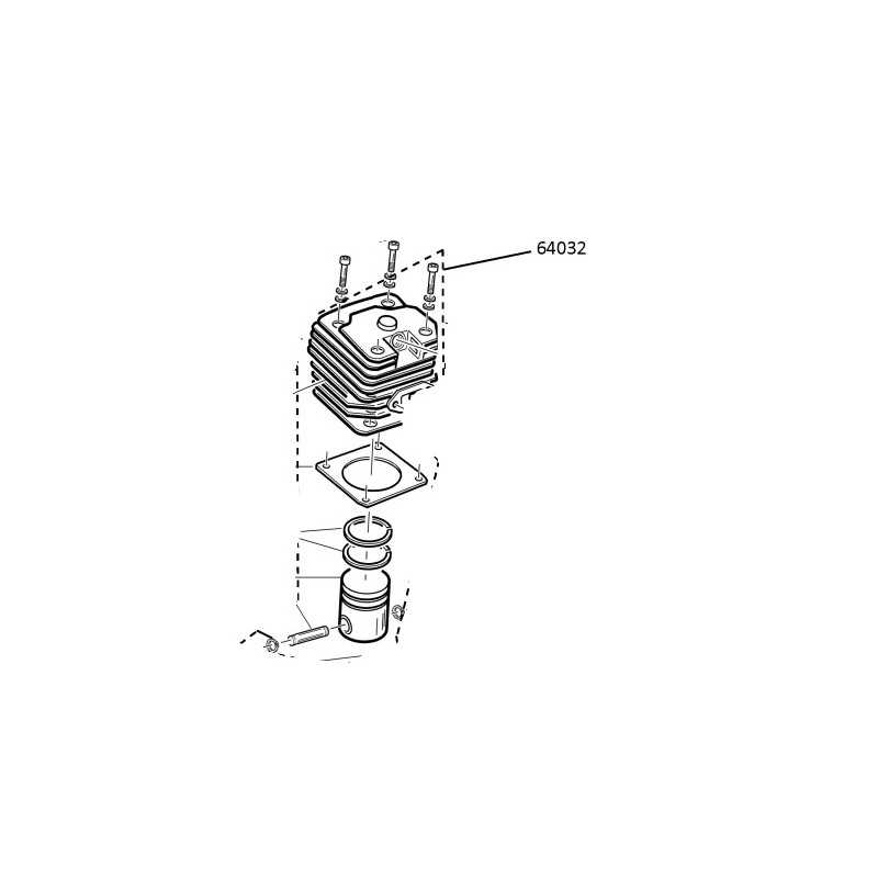 KIT CYLINDRE ET PISTON DE LA TRONÇONNEUSE BG45 ORIGINAL AMA 64032