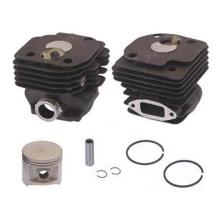 Piston cylinder kit for chainsaw engine 372 HUSQVARNA round intake 503626473 | NewgardenParts.com