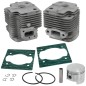 Kit cilindro pistone segmenti motore decespugliatore 63 cc Ø 48mm KASEI 360872