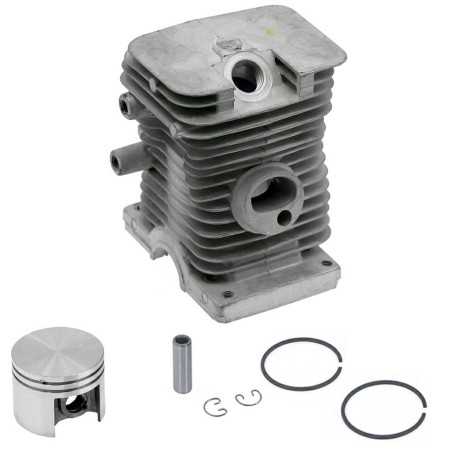 Piston cylinder piston ring kit STIHL chainsaw engine 017 MS170 11300201207 | NewgardenParts.com