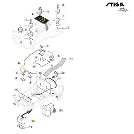 Kit contatti di ricarica ORIGINALE STIGA robot rasaerba tagliaerba 381394804/0 | NewgardenParts.com