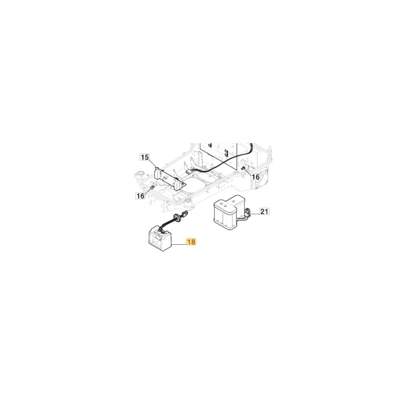 Kit contatti ricarica ORIGINALE STIGA robot tagliaerba a1500 rtk 381394804/2