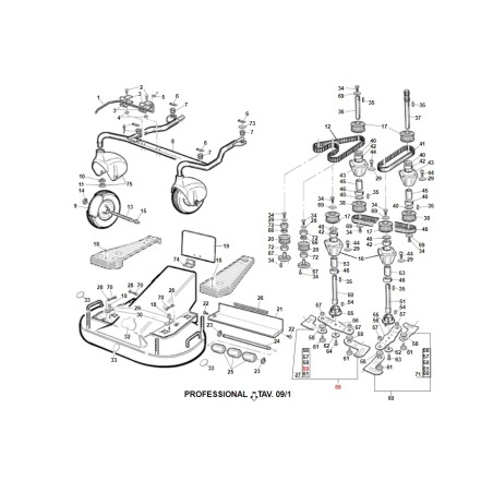 Kit coppia lama destra + coppia lama sinistra GIANNI FERRARI TOP GREEN 152 mm | NewgardenParts.com