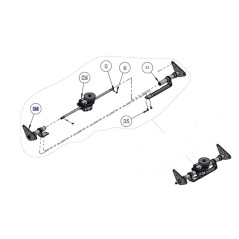 Kit destro assale + boccole rasaerba tosaerba ORIGINALE GRIN ASM-0128 | NewgardenParts.com