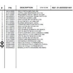 GIANNI FERRARI kit disque droit + gauche pour plateau de lame GTS 112 SA | NewgardenParts.com