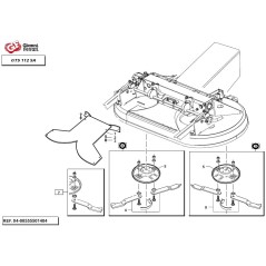 GIANNI FERRARI right mulching disc + left mulching disc kit for cutter deck | NewgardenParts.com