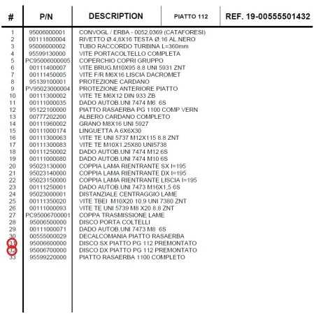 PG112 pre-mounted left flat disk kit + PG112 pre-mounted right flat disk