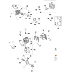 ORIGINAL OLEOMAC GS630 Kettensägen-Aufklebersatz 50020115 | NewgardenParts.com