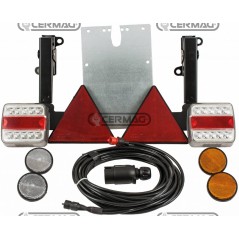 Kit fanali a led montati su supporto ribaltamento a scatto macchina agricola | NewgardenParts.com