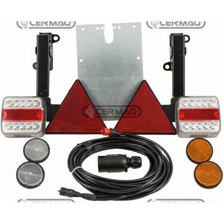 Kit d'éclairage LED monté sur support inclinable pour machine agricole | NewgardenParts.com