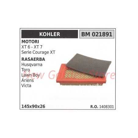 KOHLER air filter kit KOHLER engine XT6 7 SERIES COURAGE XT for lawn mower HUSQVARNA021891 | NewgardenParts.com