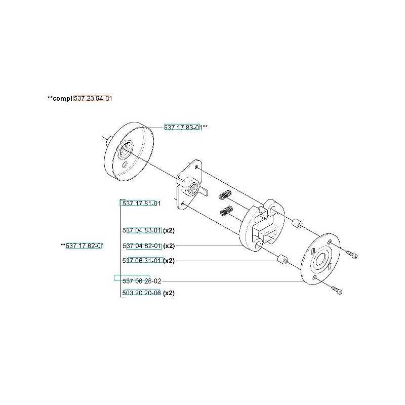 KIT EMBRAGUE C/PIÑÓN 537239401 ORIGINAL HUSQVARNA
