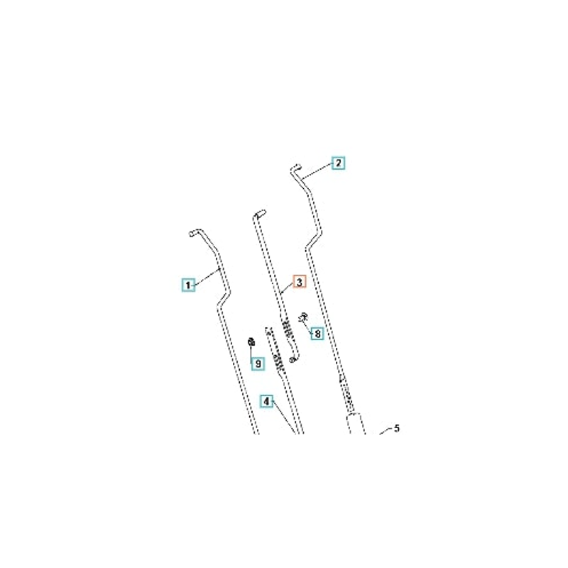 OBERE TRAKTIONSSTANGE 532425598 ORIGINAL HUSQVARNA