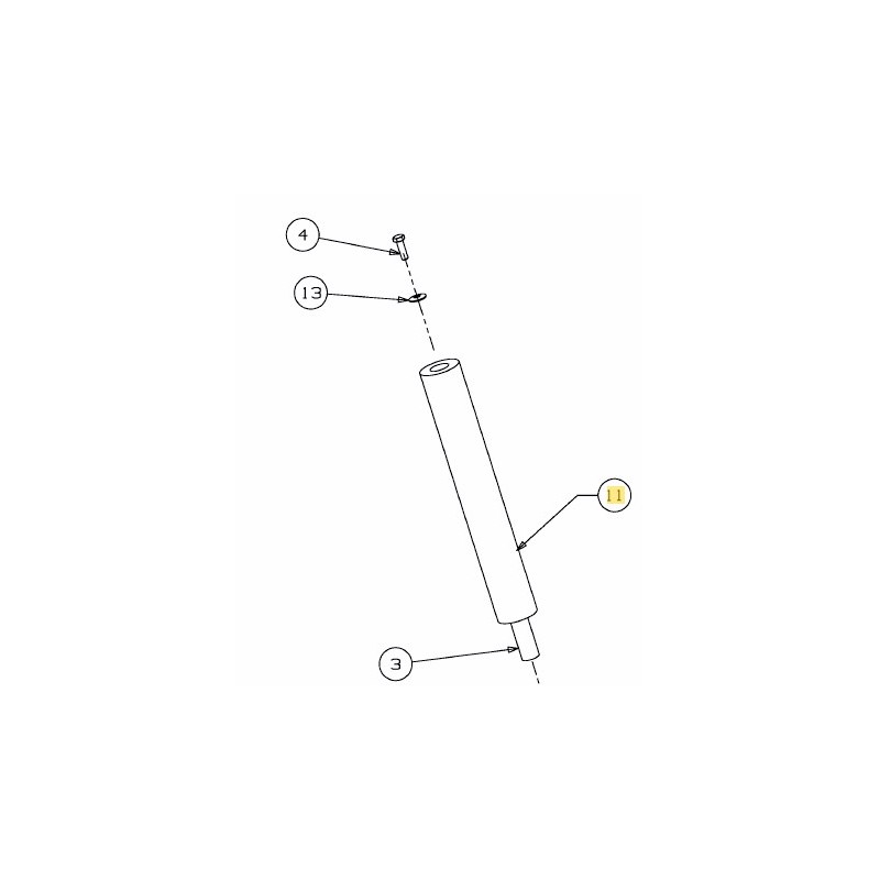 COLUMNA DE DIRECCION SEGADORA ORIGINAL MTD 723-04095B