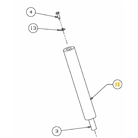 Asta volante piantone sterzo trattorino rasaerba ORIGINALE MTD 723-04095B | NewgardenParts.com