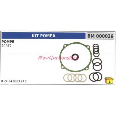 Kit de joints pour pompe UNIVERSELLE Bertolini 20RT2 000026 | NewgardenParts.com