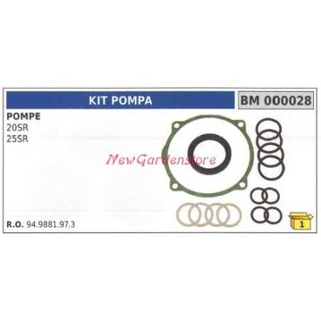 Kit de joints pour pompe UNIVERSELLE Bertolini 20SR 25SR 000028 | NewgardenParts.com