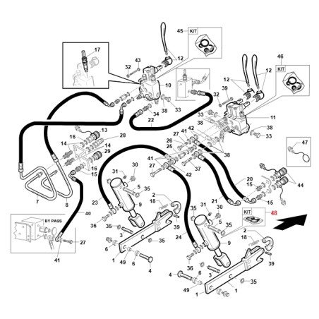 Kit guarnizioni cilindro trattorino ORIGINALE GIANNI FERRARI 95598960000 | NewgardenParts.com