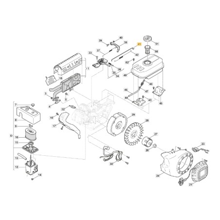 Astina acceleratore motore modelli LC170F ORIGINALE STIGA 118551178/0 | NewgardenParts.com