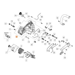 Kit impugnatura ORIGINALE OLEOMAC per motosega GST 360 50270220 | NewgardenParts.com