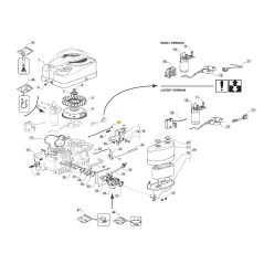 Beschleunigungsstange für Rasentraktor Modelle 1328H ORIGINAL STIGA 118551219/0