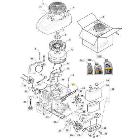 Astina acceleratore trattorino rasaerba modelli 84MT ORIGINALE STIGA 118551399/0 | NewgardenParts.com